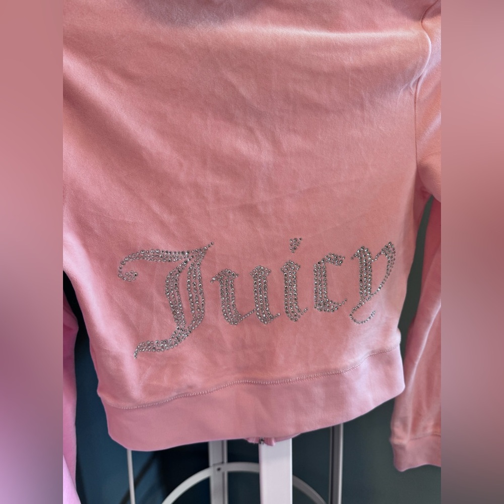 NWOT Juicy Couture Blush Pink Velour Jacket - Picture 7 of 12